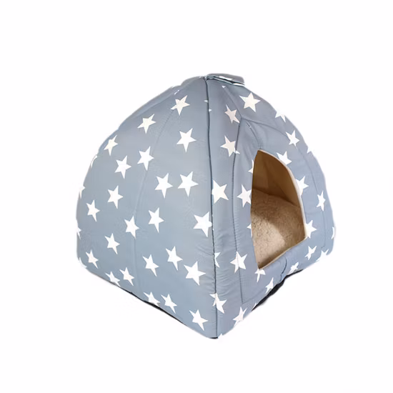 Designer Soft Cotton Warm Sleeping Cat Dog Nest Foldable Portable Pet Beds