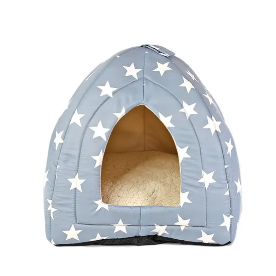 Designer Soft Cotton Warm Sleeping Cat Dog Nest Foldable Portable Pet Beds