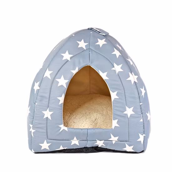 Designer Soft Cotton Warm Sleeping Cat Dog Nest Foldable Portable Pet Beds
