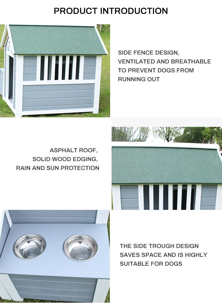 Durable Waterproof Plastic Puppy Shelter Kennel Indoor Outdoor Pet Dog House