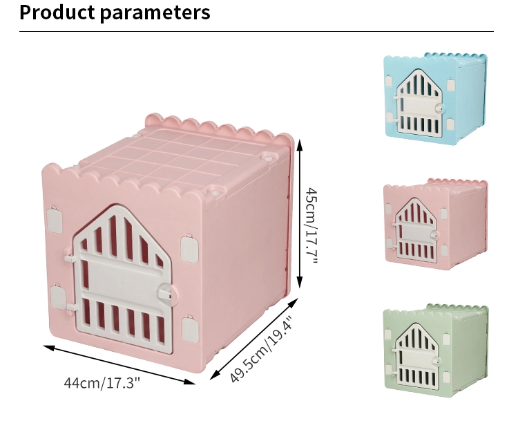 Custom Logo Luxury Detachable Indoor Plastic Pet Cages Villa Creative Cat Dog House