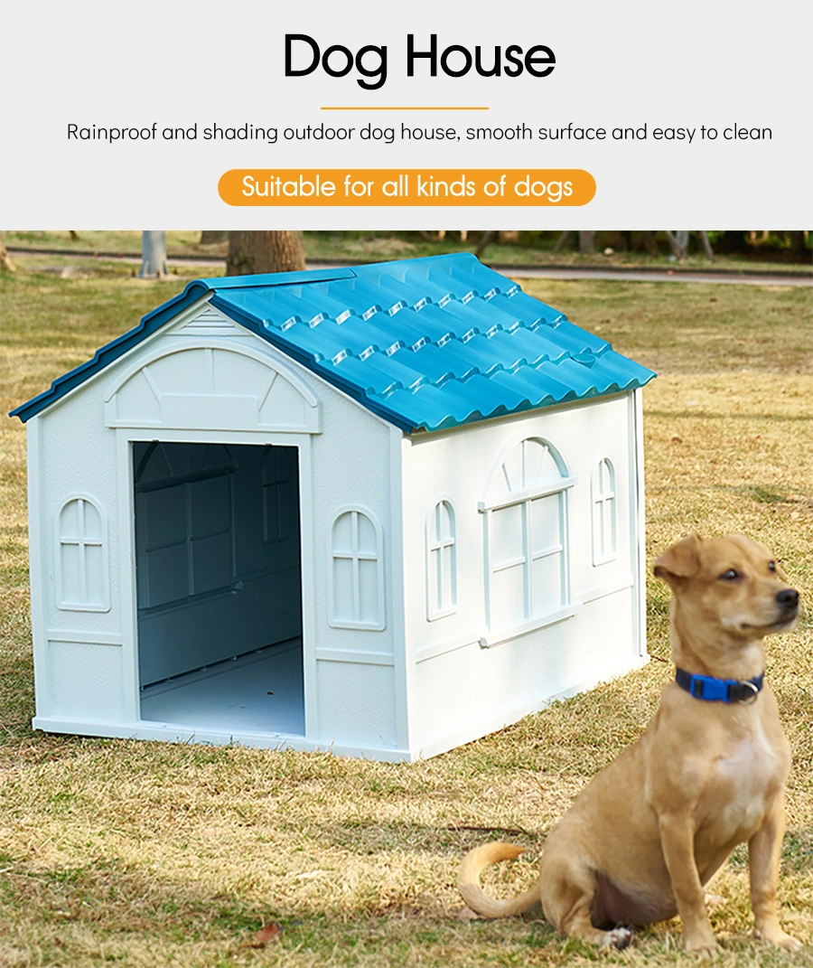 China Factory in Stock Foldable Yard Outdoor Kennel High Quality Plastic Cats Dogs House Washable