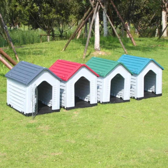 Casa de plástico para animais de estimação dobrável personalizada para uso externo à prova d'água para uso interno