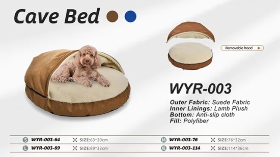 Almofada interna removível de luxo novidade lavável sofá caverna cama para cachorro e gato